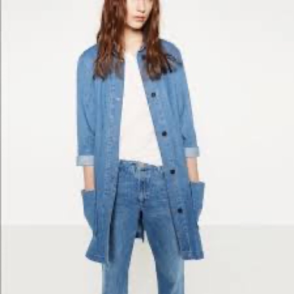 Zara Woman The Levita Denim coat.